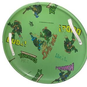 Vtg Teenage Mutant Ninja Turtles Snow Saucer Disc Sled 24 Inch TMNT 1990